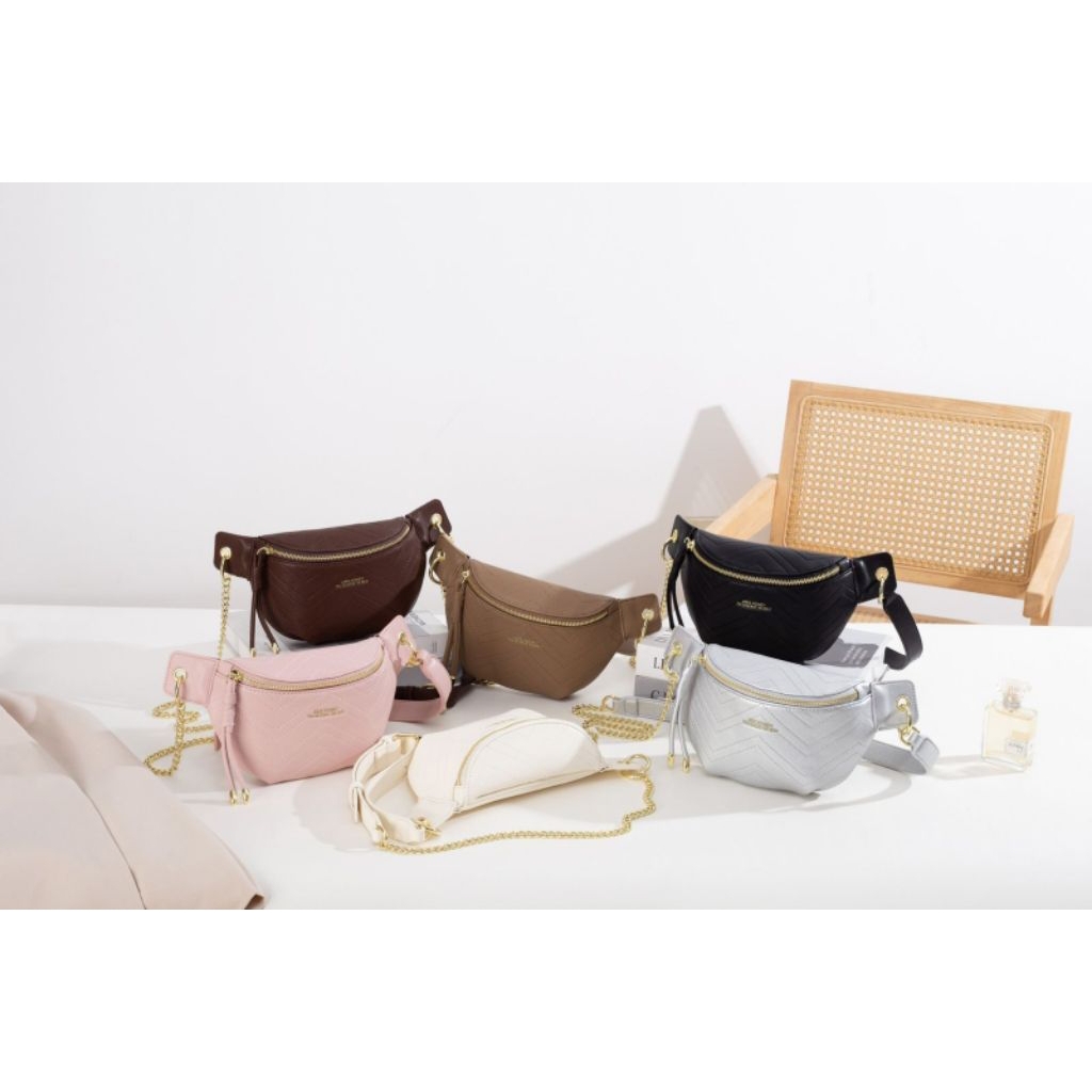 CANDY WAISTBAG TAS PINGGANG WANITA TAS HANGOUT TAS SELEMPANG DEPAN TAS BUAT DAGANG