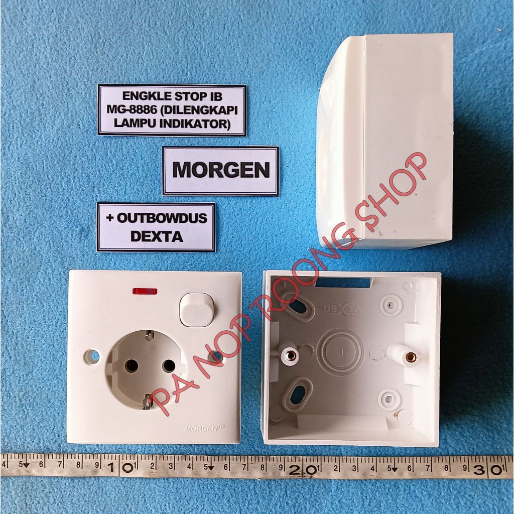 Engkle Stop Arde + LAMPU INDIKATOR MORGEN MG-8886 + OUTBOWDUS PUTIH