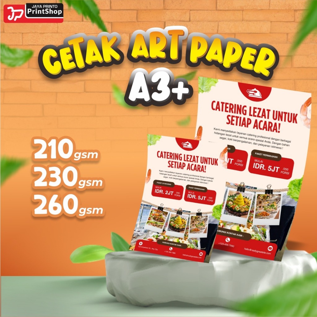 

Cetak Art Paper 210, 230, 260 Gsm Kertas Poster, Brosur, Flyer Murah