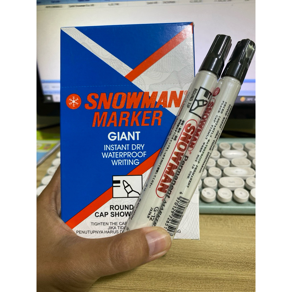 

Spidol Snowaman permanent hitam 1 pcs