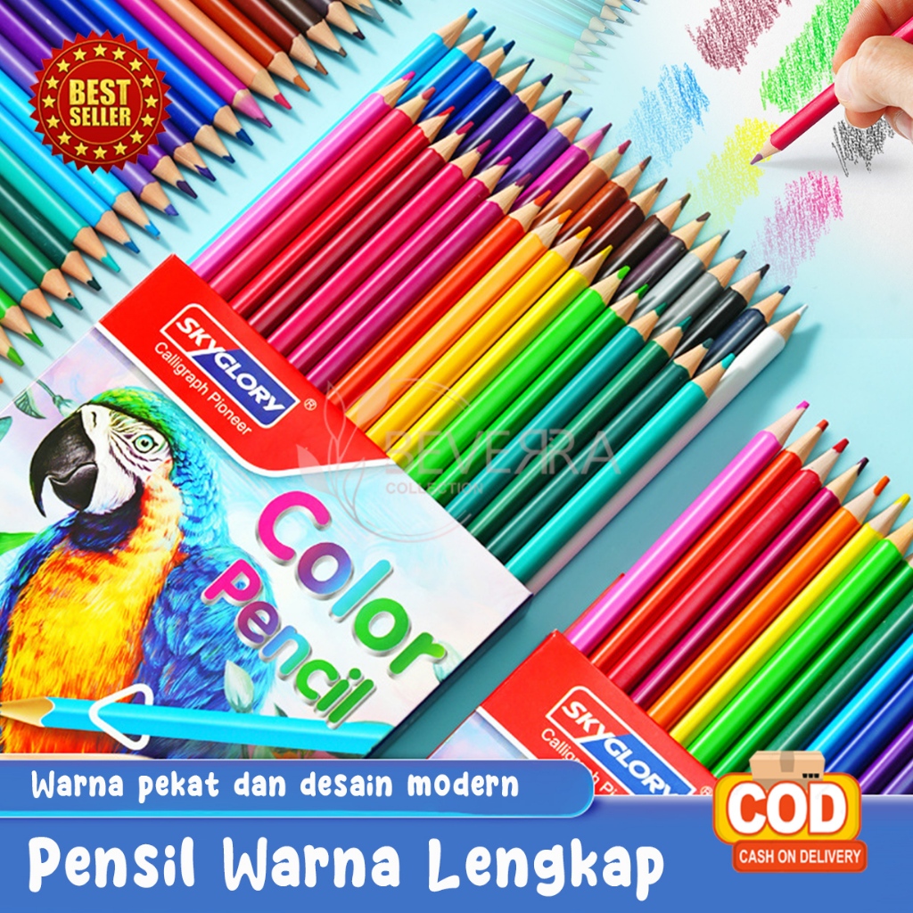 

Pensil Warna Kayu Lengkap 1 Set 48 Warna Panjang Alat Tulis Perlengkapan Anak Sekolah ATKBP