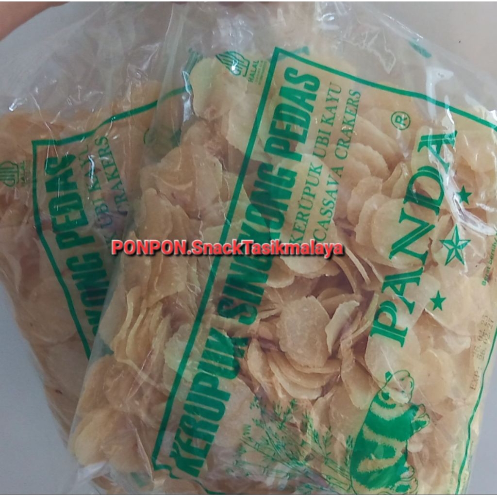 

MENTAH/Kemplang singkong/ cap panda/gurih nagih