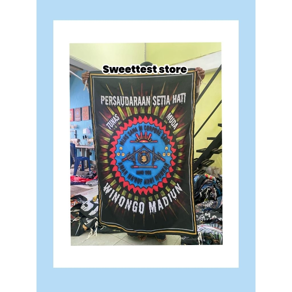 READY STOK 200x300cm + FREE STICKER, BENDERA PRINTING WINONGO MADIUN, GIANTFLAG WINONGO, BENDERA PSH