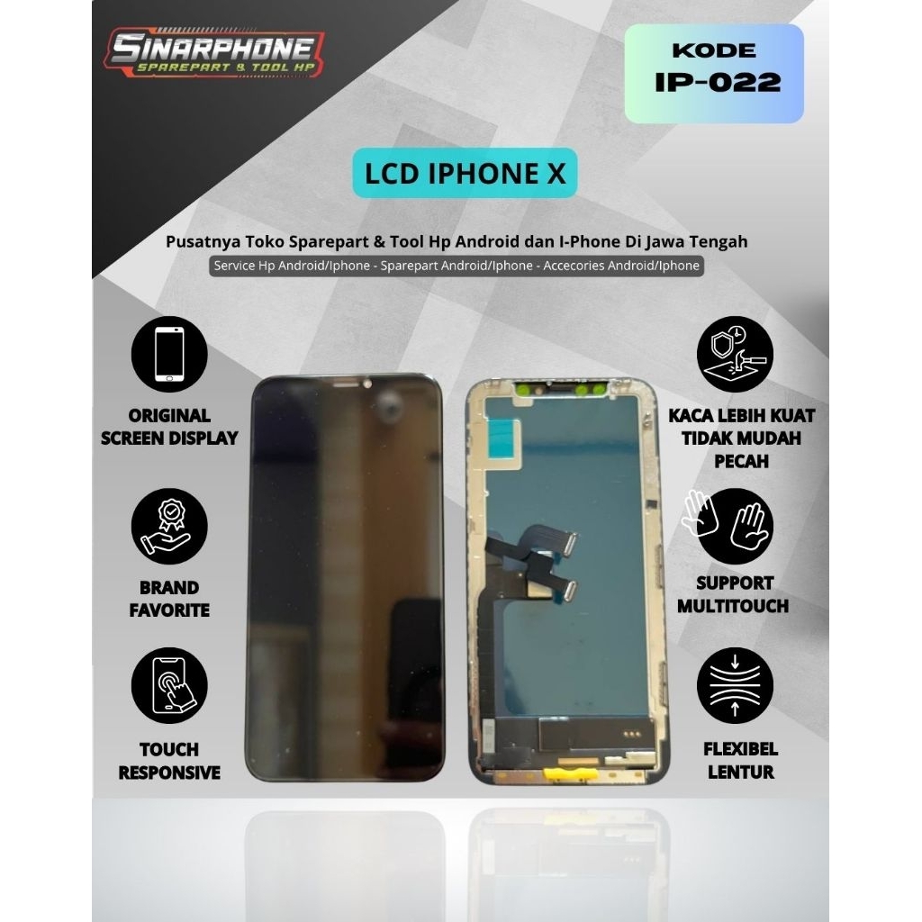 LCD IPHONE X OLED KUALITAS ORIGINAL
