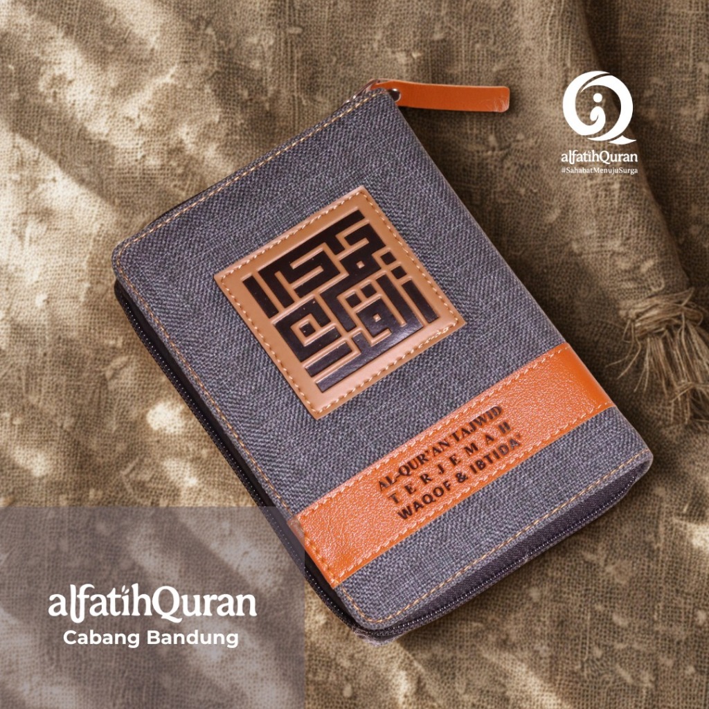 alquran Cantik Terjemah Rasm Utsmani waqof ibtida Tajwid Warna Kecil Jaket resleting Mecca A6