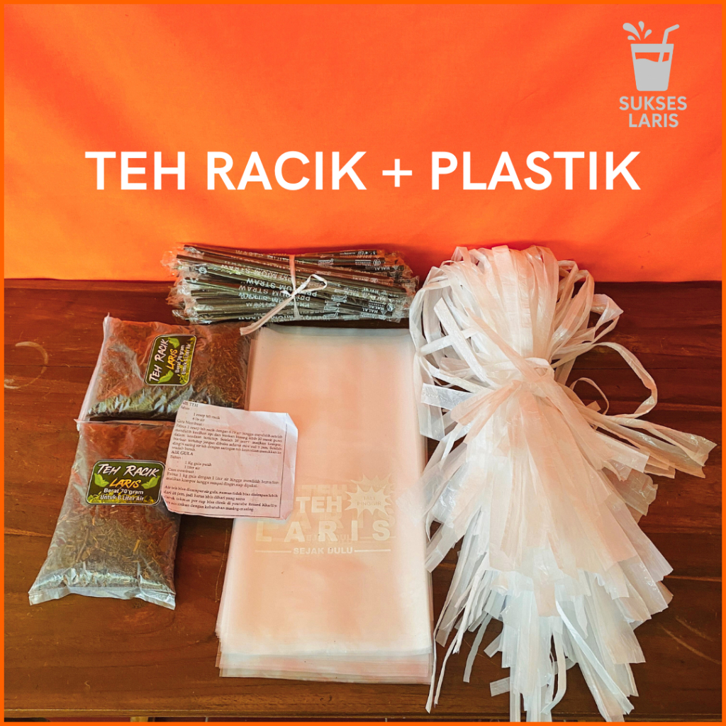 

TEH LARIS 50 PORSI + PAKET KEMASAN | TEH | PLASTIK SABLON