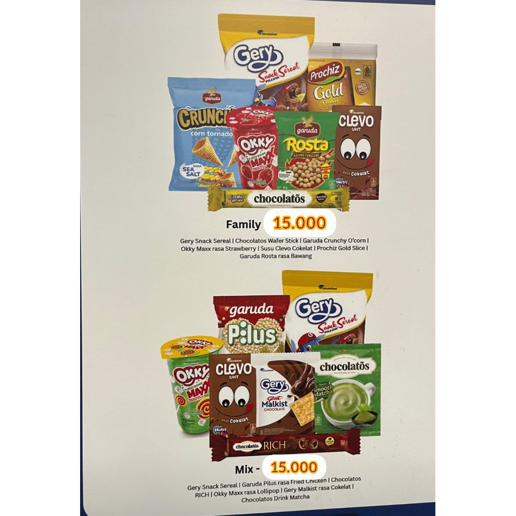 

Paket snack Garudafood @ PRJ Kemayoran