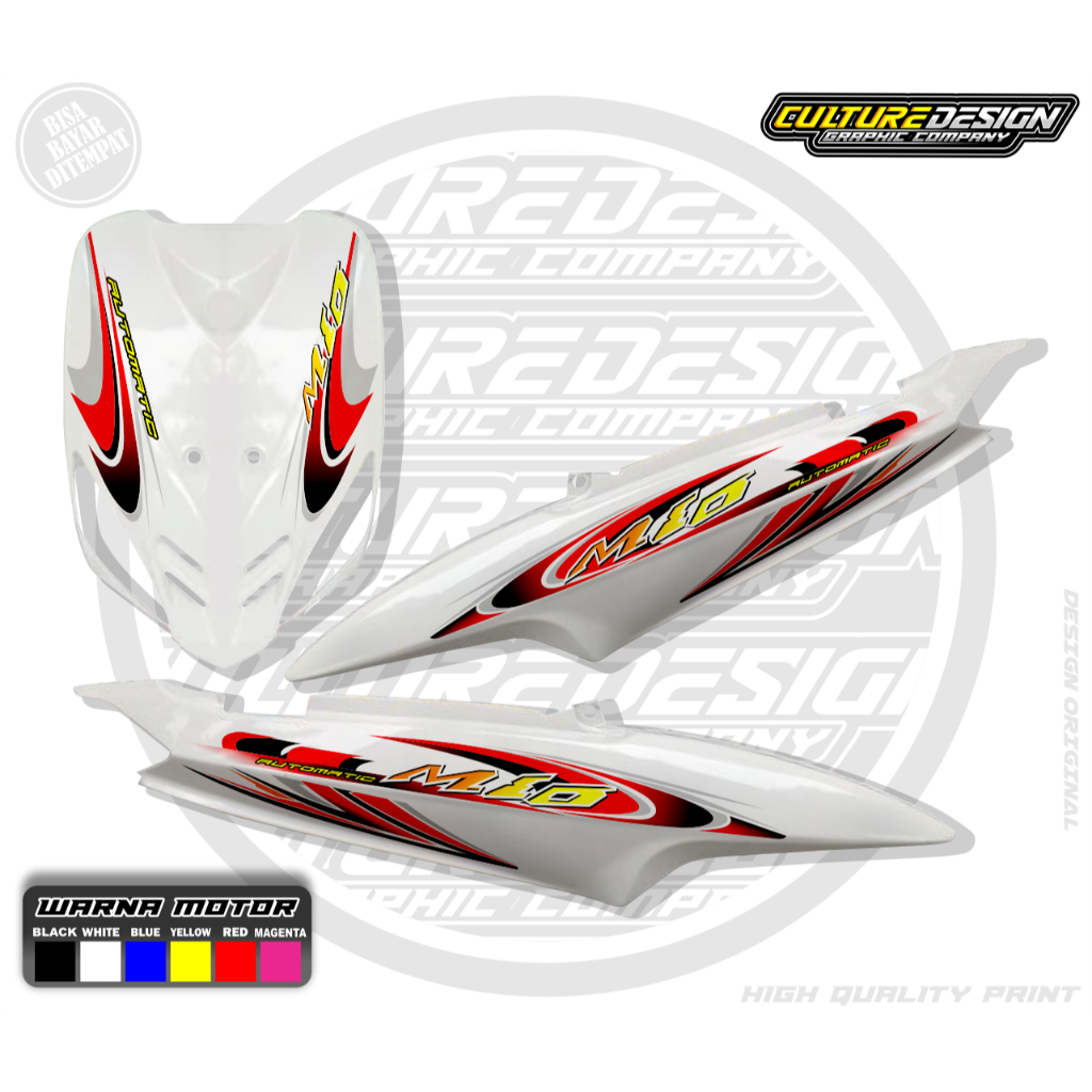 Striping transparan mio sporty & smile motif terbaru viral thailand elegant keren sticker motorcycle
