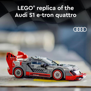 

LEGO Speed Champions 76921 Audi S1 e-tron quattro Race Car (274 Pieces) Mainan Susun (9 Tahun+)