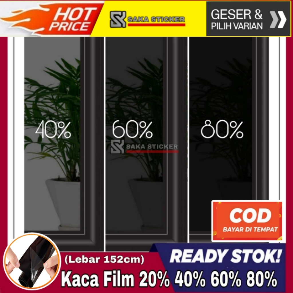 Stiker Kaca Jendela Rumah Tidak Tembus Pandang