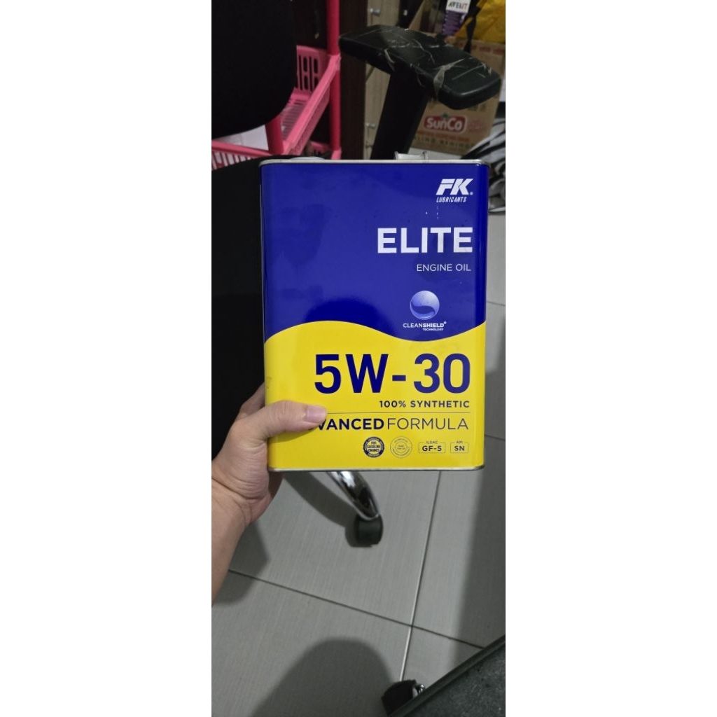 KALENG BEKAS OLI MESIN FK MASSIMO ELITE 5W 30 4 LITER