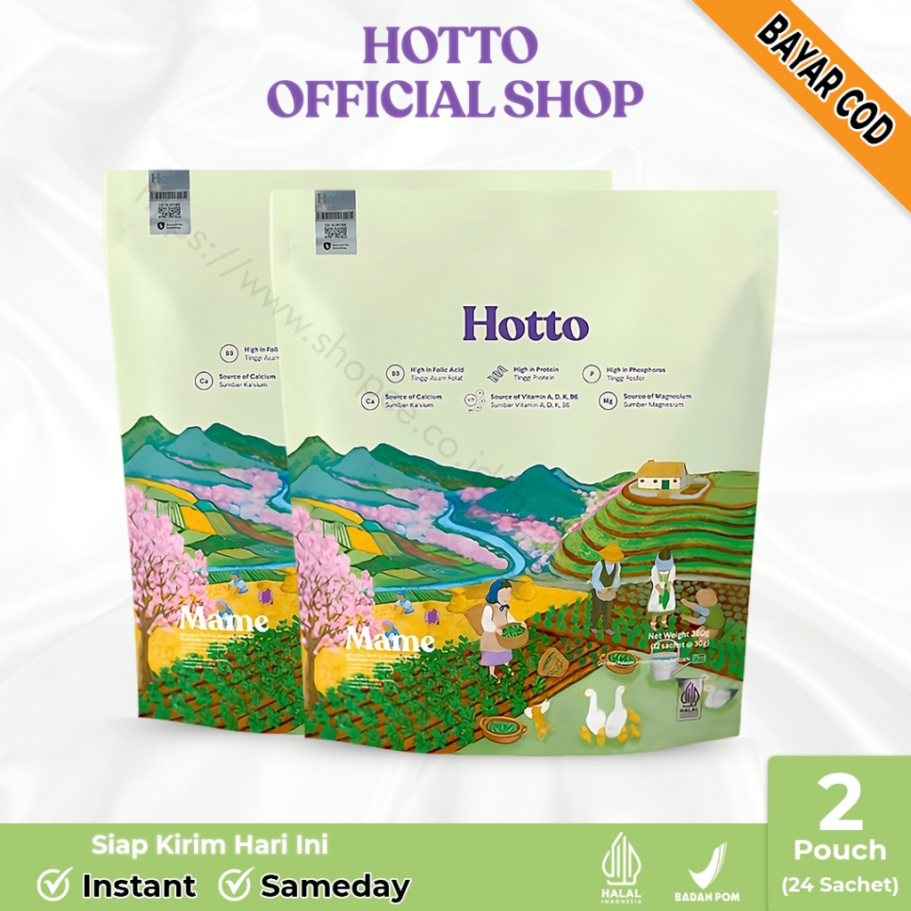 

HOTTO PURTO MULTIGRAIN UBI UNGU OAT HALAL BPOM SEHAT