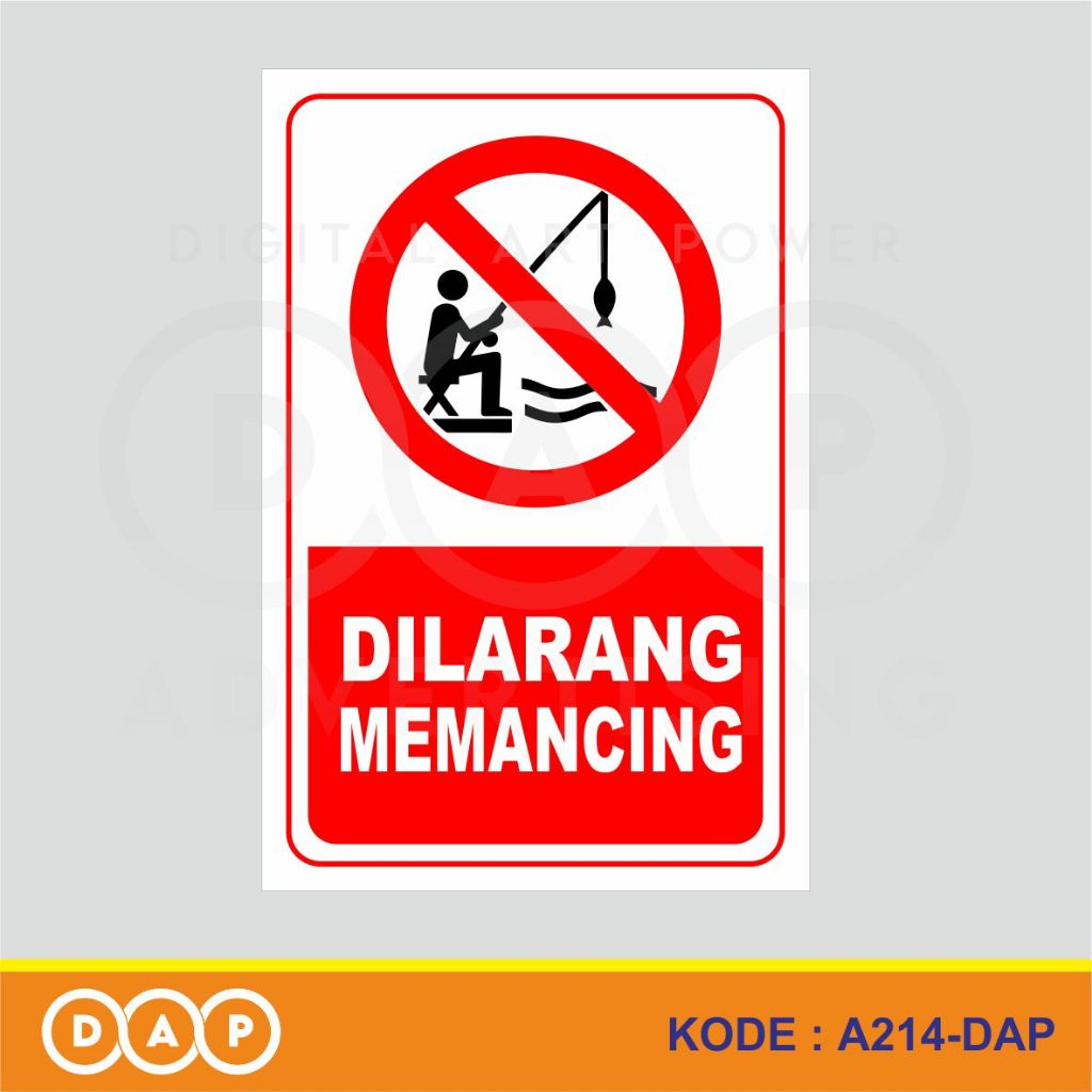 

A214 - Acrylic Sign, Stiker Akrilik Dilarang Memancing Disini, Tahan Air, Termurah, dan Bisa Custom
