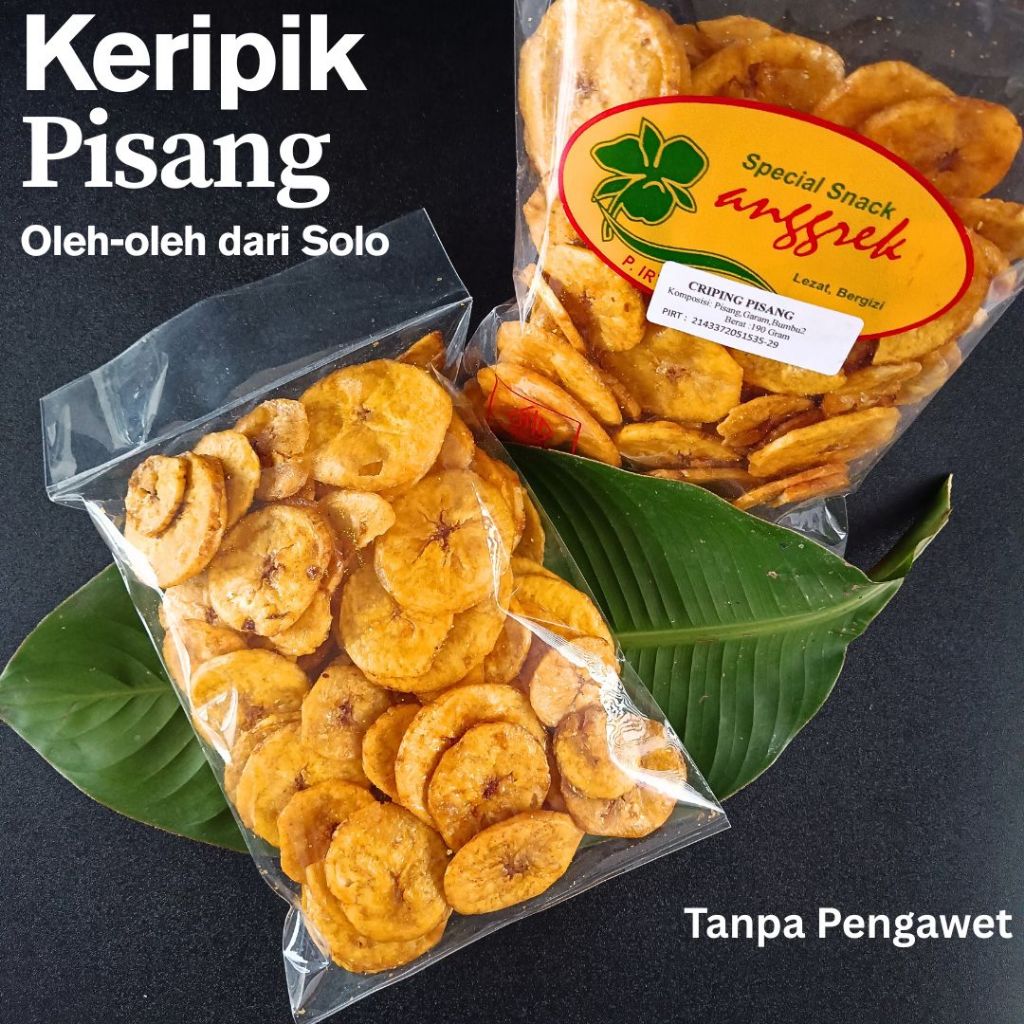 

Keripik Kerupuk Pisang 275 Gram Snack Anggrek Asli Tanpa Pengawet dan Halal