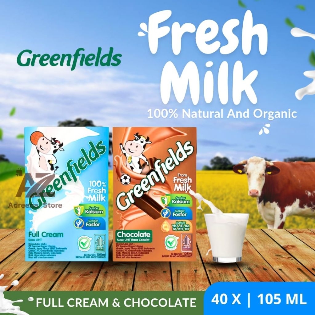 

Greenfields 105ml x 40 | Susu greenfields UHT Termurah