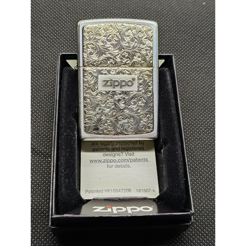 Zippo Japan Arabesque Silver K-7 Original