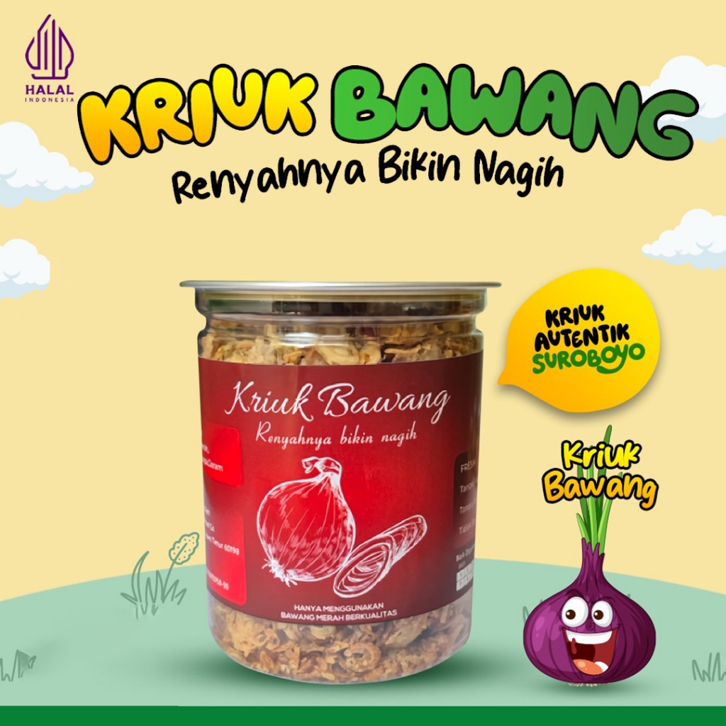 

Bawang Goreng Renyah Gurih Premium 200gr – Suroboyo Food Co