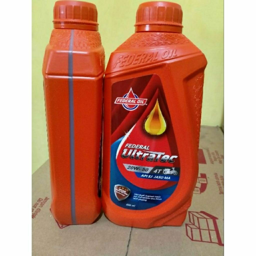 Oli Federal Ultratec 800ml Oli mesin motor 4tak
