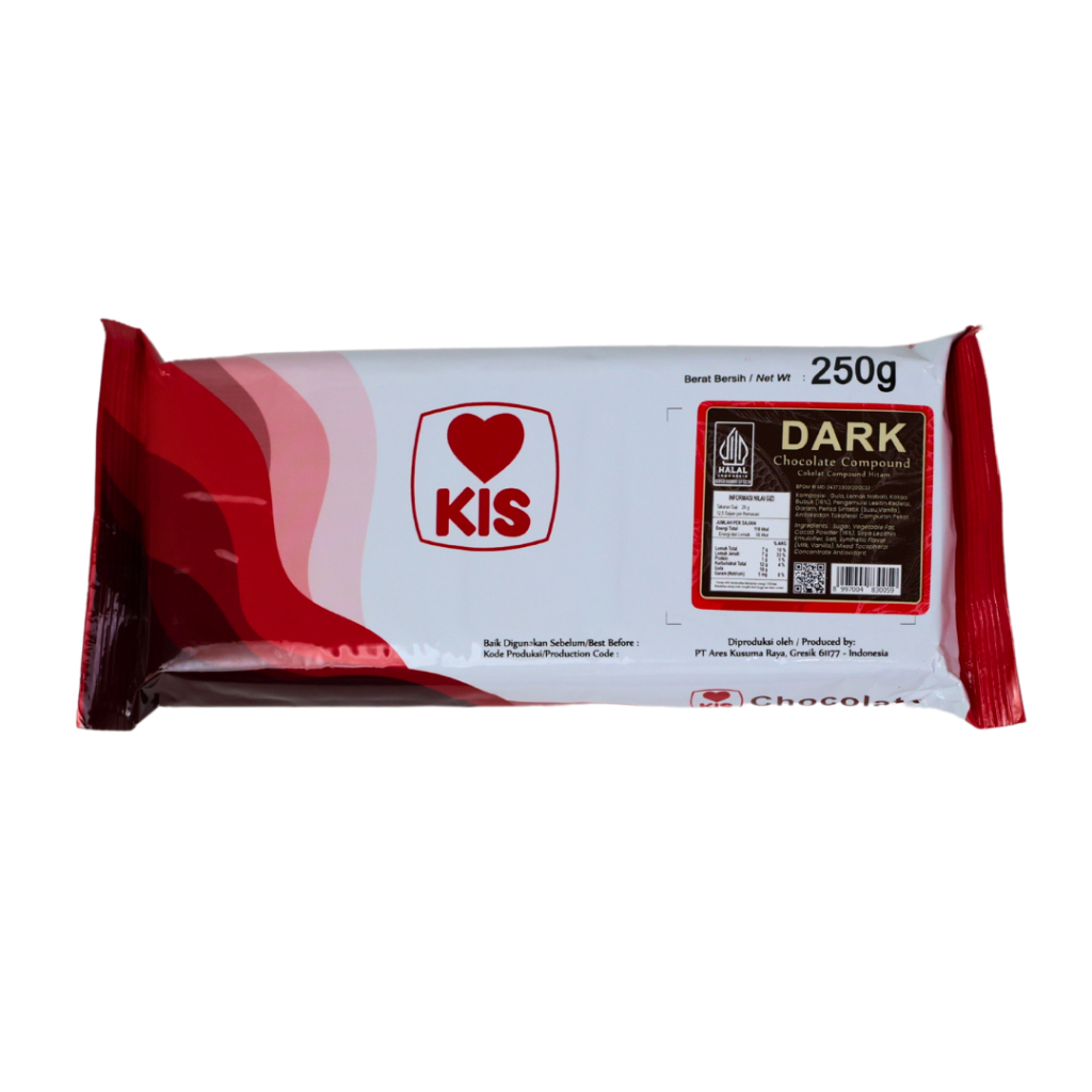 

KIS Dark Chocolate Compound Hitam 250g