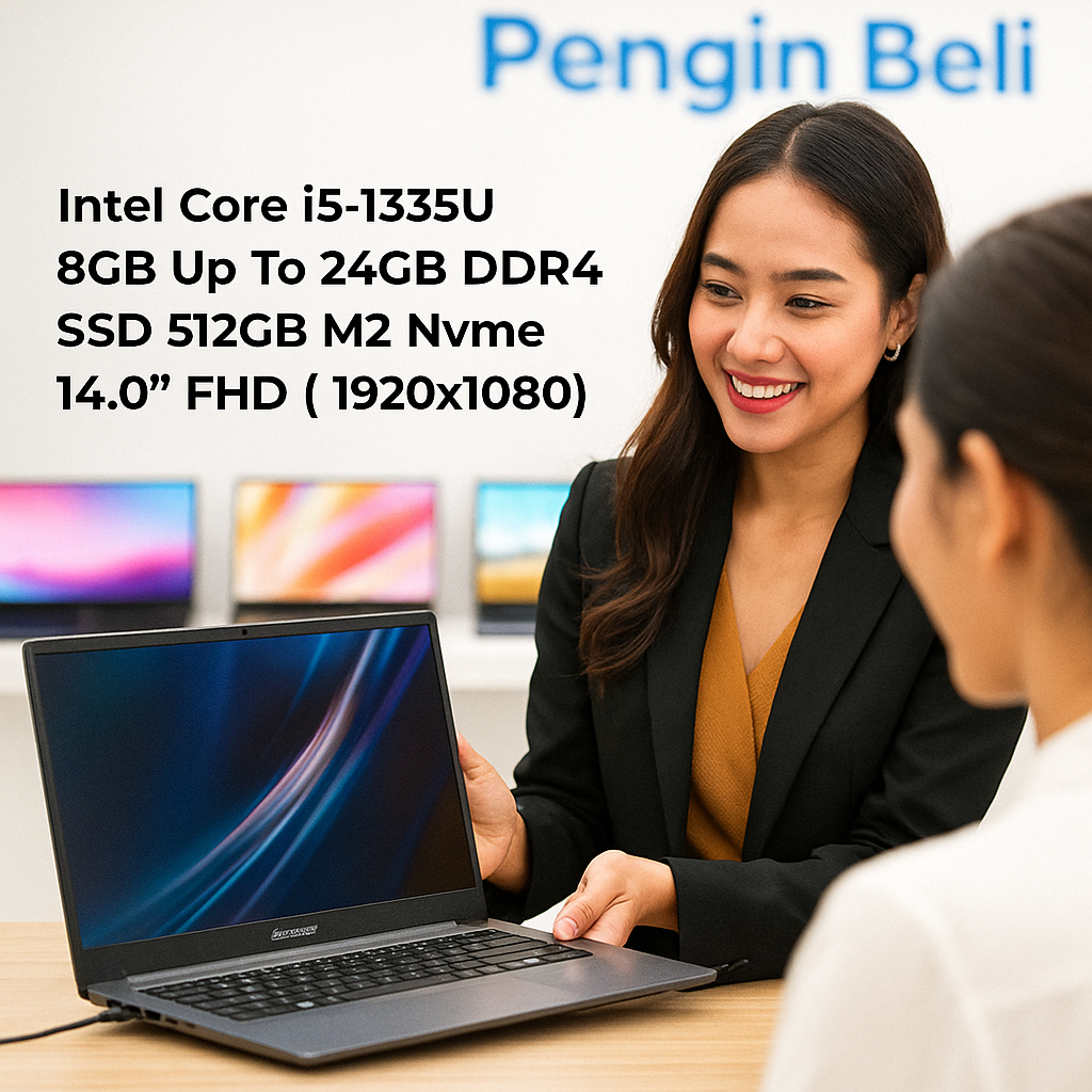 Ready Stock Laptop 8 Jutaan Bikin Kerjaan Beres / Intel Core i5-1335U / Ram 24GB / SSD 512 GB / Laya