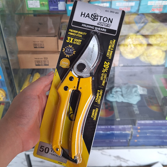 

GUNTING COKLAT HASSTON PROHEX 1353-001 FULL STAINLESS ULTRA SERIES Gunting Bunga Batang