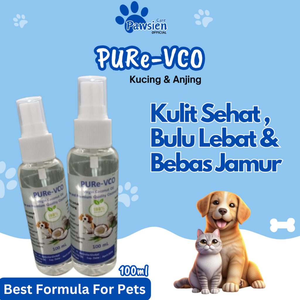 Vco Kucing Spray 100ml - Obat Jamur Scabies Untuk Kucing Anjing Minyak VCO Virgin Coconut Oil