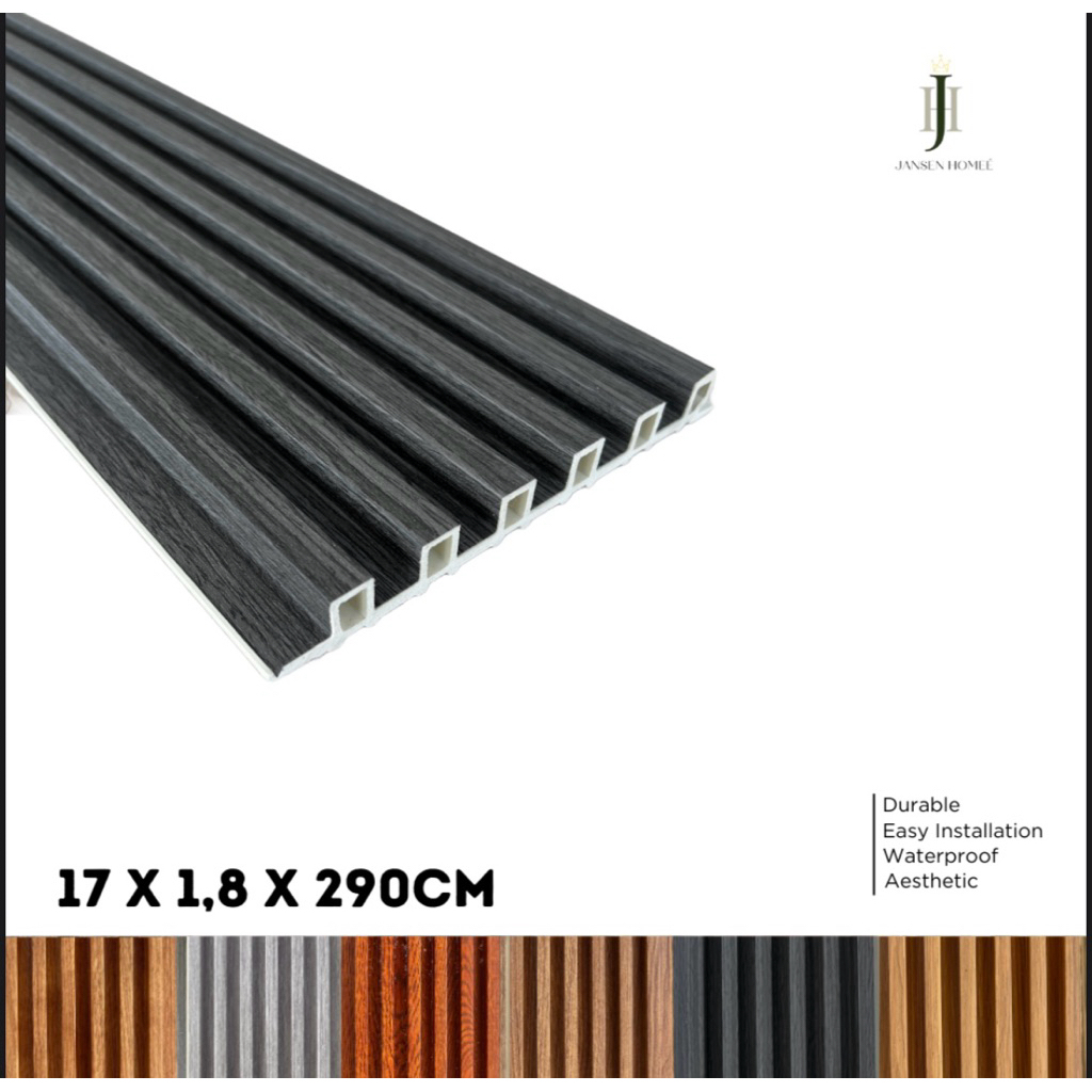 (READY) WPC Wall Panel - Grey