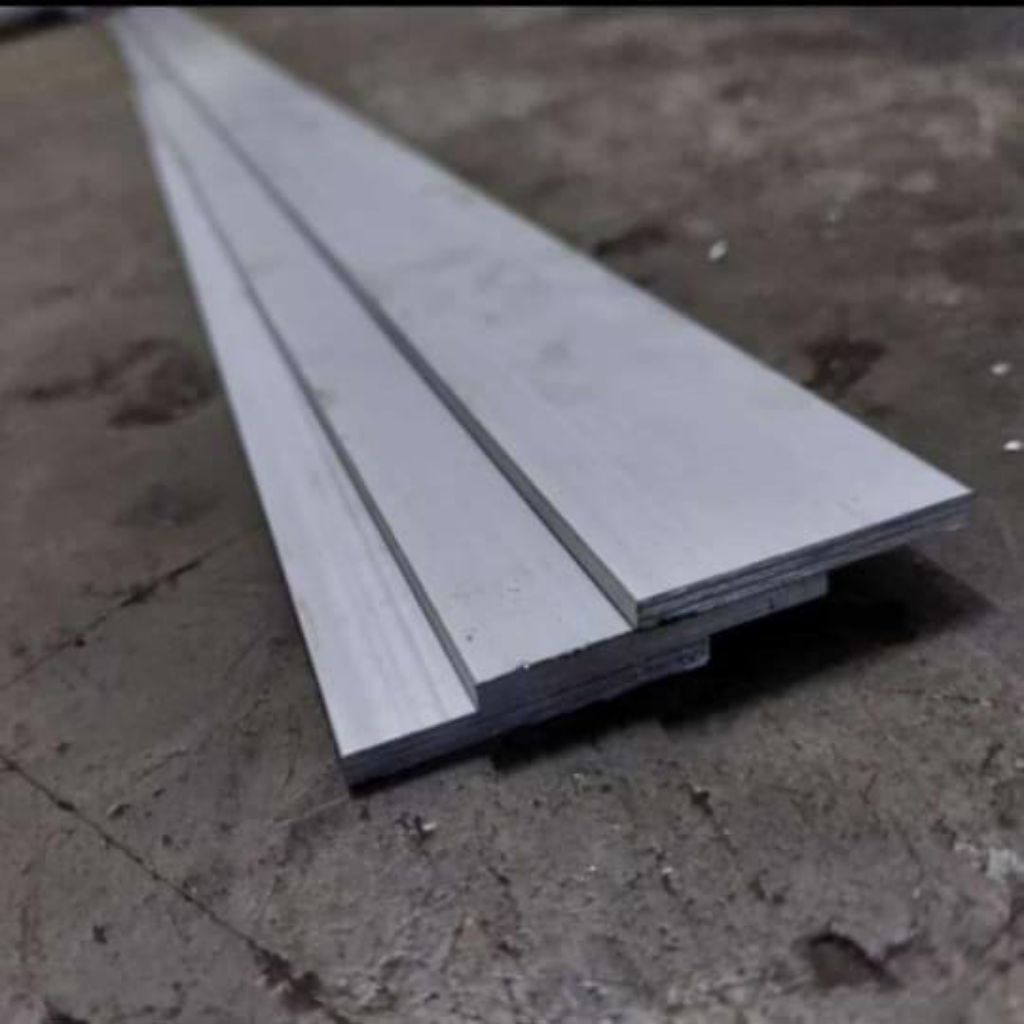Plat Strip Alumunium Tebal 10mm x 50mm x 1000mm Alumunium