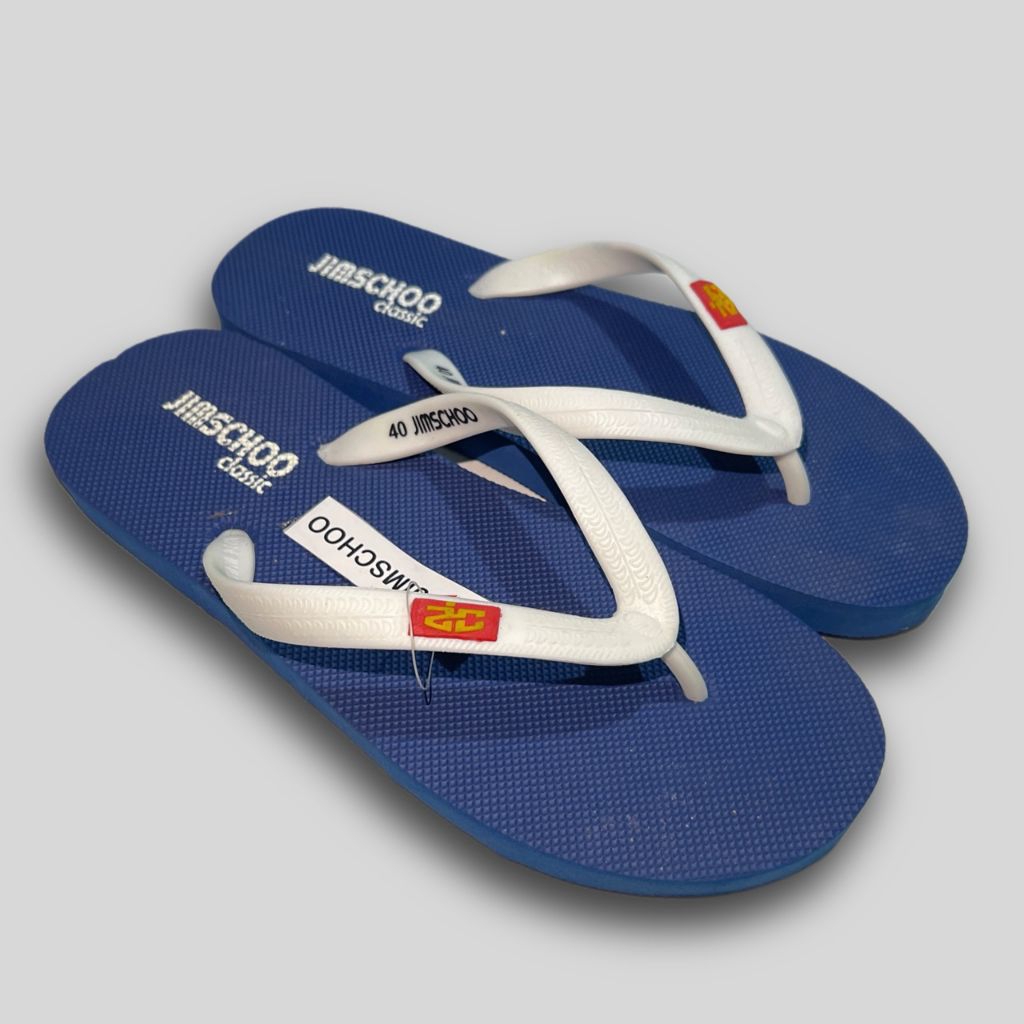 SANDAL JEPIT karet lentur PRIA DAN WANITA - SANDAL JEPIT KARET LENTUR BASIC WARNA NAVY ARMY DAN COKL