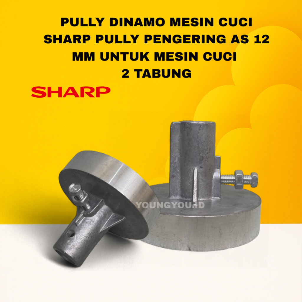 PULY DINAMO MESIN CUCI SHARP / PULI PENGERING MESIN CUCI SHARP AS 12MM