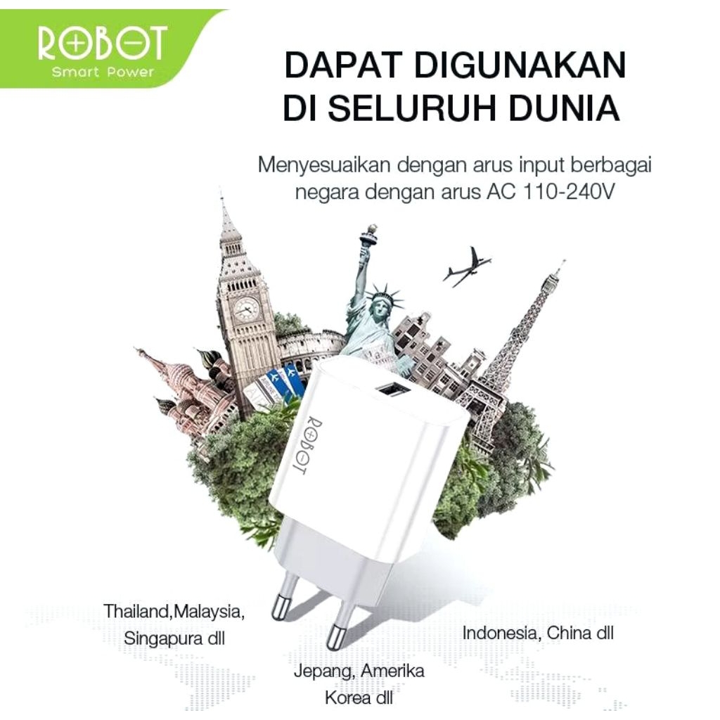 ROBOT KEPALA CHARGER SUPER VOOC ORIGINAL ROBOT K8