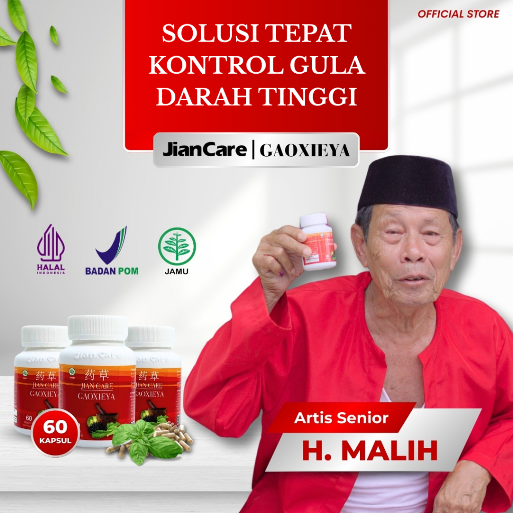 Jiancare Gaoxieya Asli | Herbal Obat Diabetes & Kencing manis 100% Original HALAL BPOM