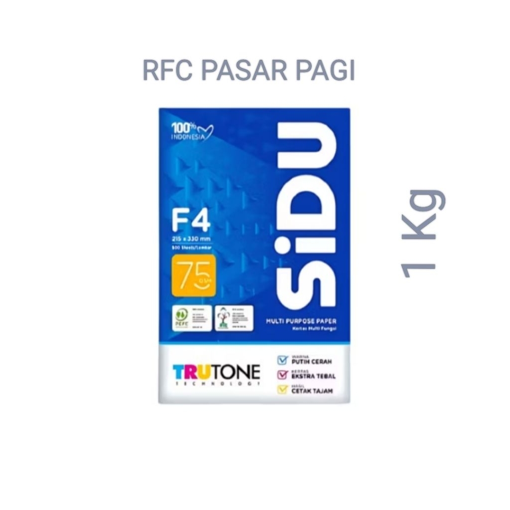 

Ay00! SiDU Kertas Fotocopy 75 GSM A4 dan F4 1 kg
