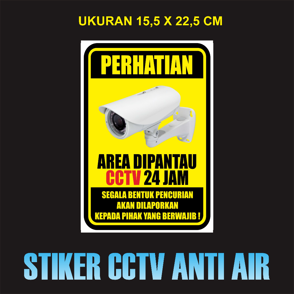 

Stiker CCTV Anti Maling ANTI AIR