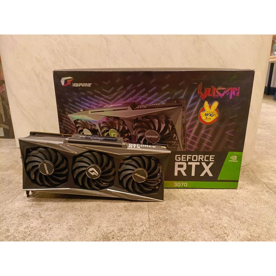 VGA NVIDIA  COLORFUL IGAME RTX 3070 / RTX3070 VULCAN OC 8GB| 2ND FULL BOX