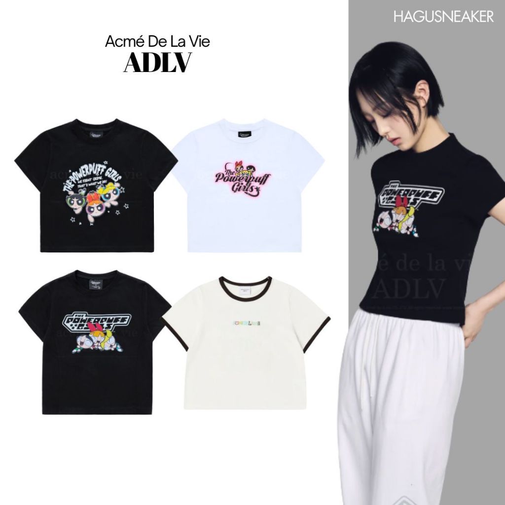 ADLV KOREA TERBARU CROP SHORT SLEEVE T-SHIRT 100% ORIGINAL