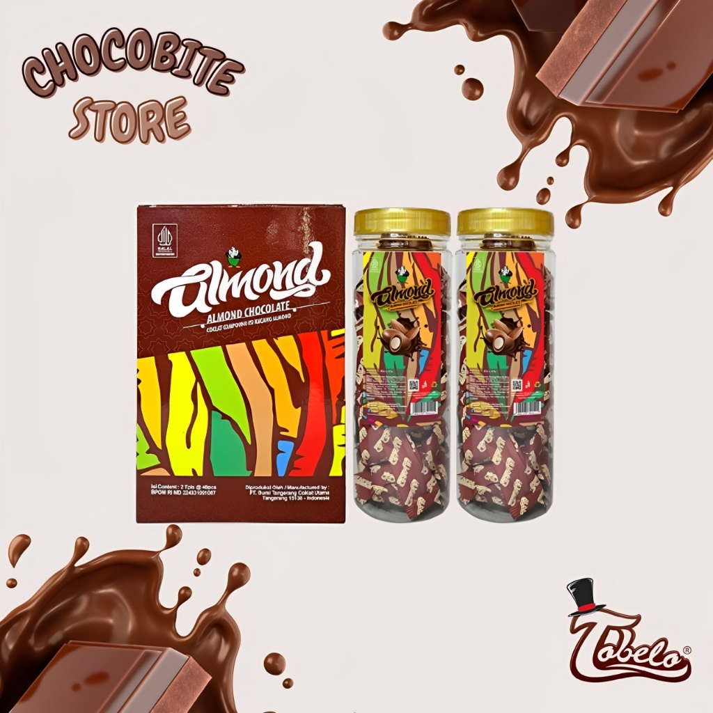 

Tobelo Coklat Almond Twin Pack isi 2 Toples