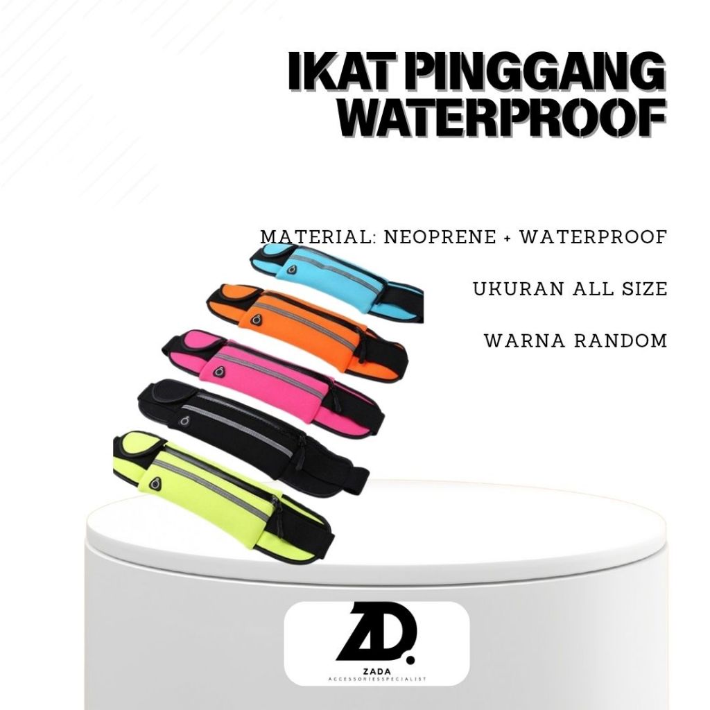Ikat Pinggang Waterproof Tas Ikat Pinggang Running Belt Go Belt Tas