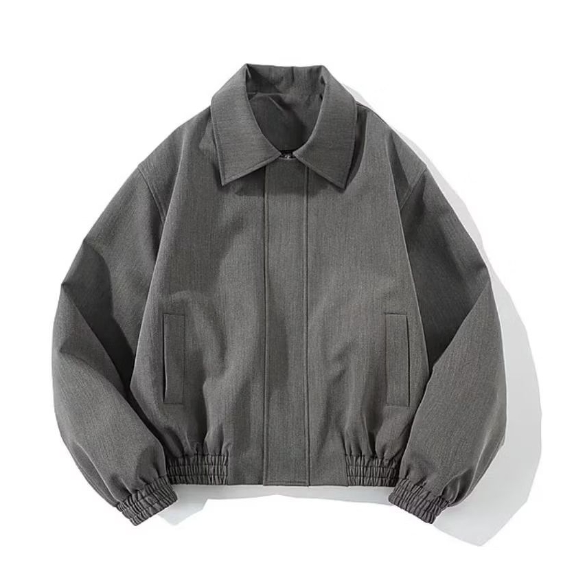 Varsity Jacket Vintage Soft Parasut Waterproof Mantel Pria