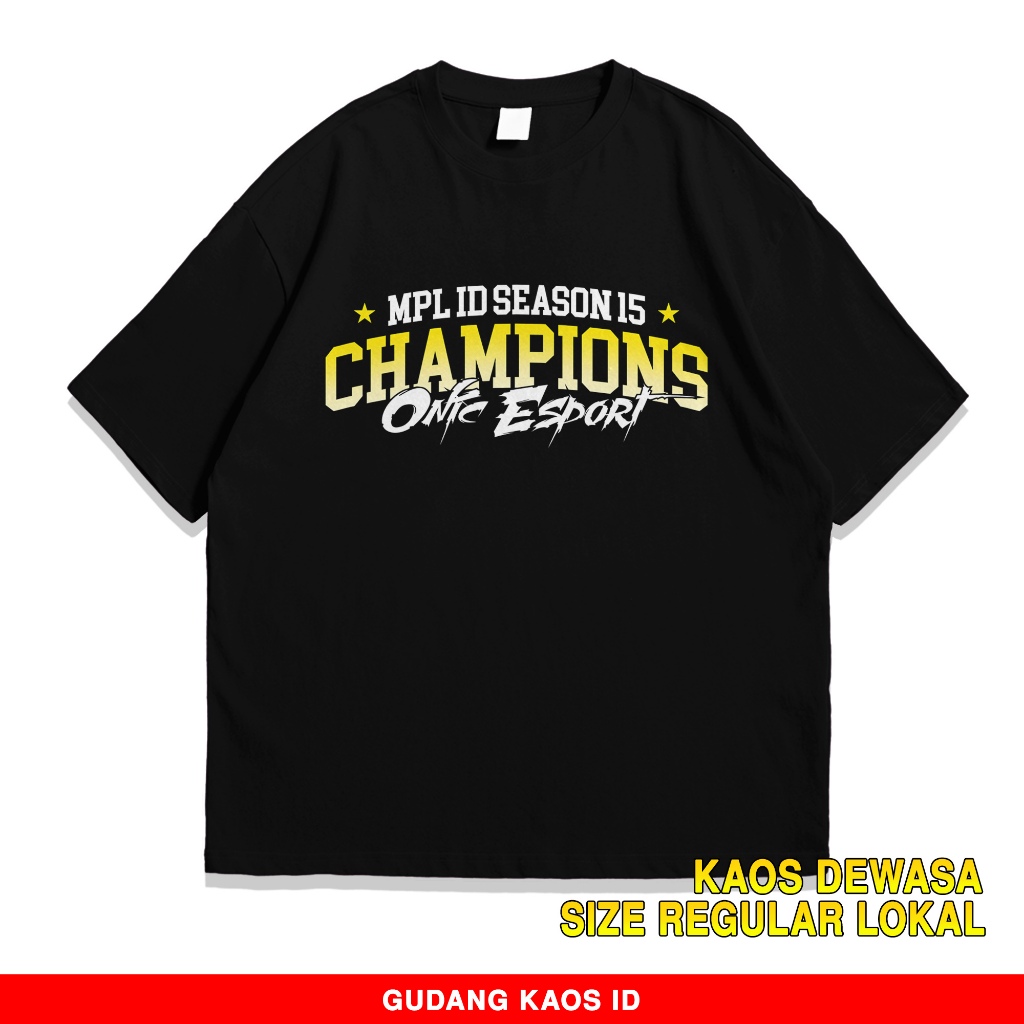 Gudang Kaos Onic Esports 2 - Kaos Logo Onic Terbaru - Kaos Streetwear Gaming - Baju Mobile Legend - 