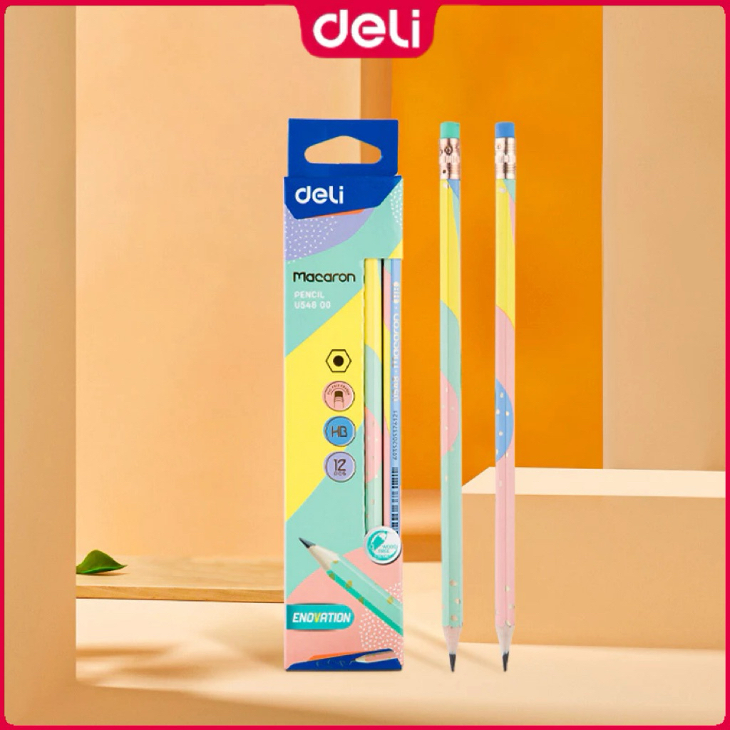 

Miniso x Deli Macaron Pencil HB / pensil alat tulis