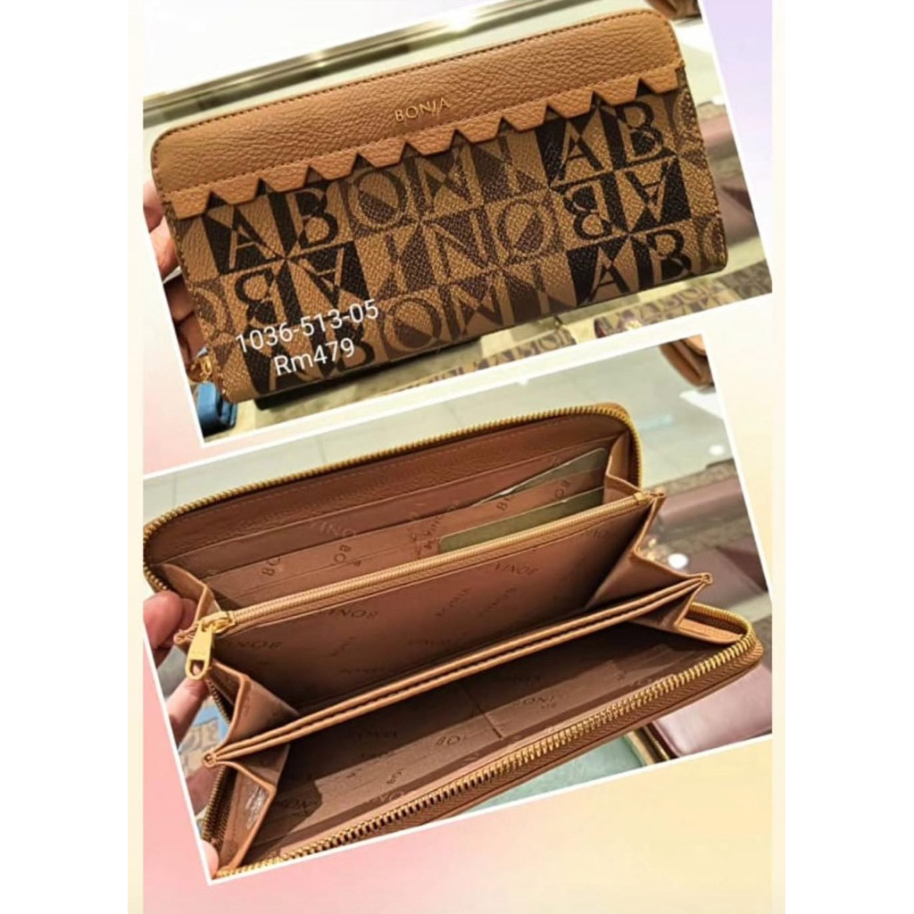SALE bonia dompet panjang poni ziper