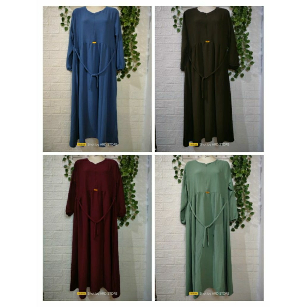 Gamis Airflow Crinkle Premium / Gamis Crinkle Airflow Premium / Gamis Crinkle Polos