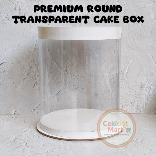 

Premium Round Transparent Mika Cake Box, Kotak Kue, Box Kue Ultah Bulat