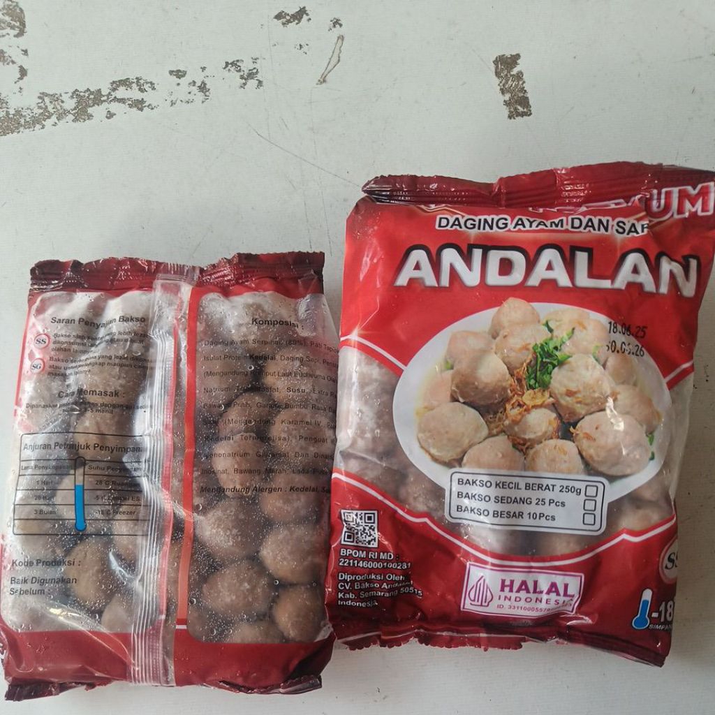 

ANDALAN bakso kecil 250g isi -+ 31