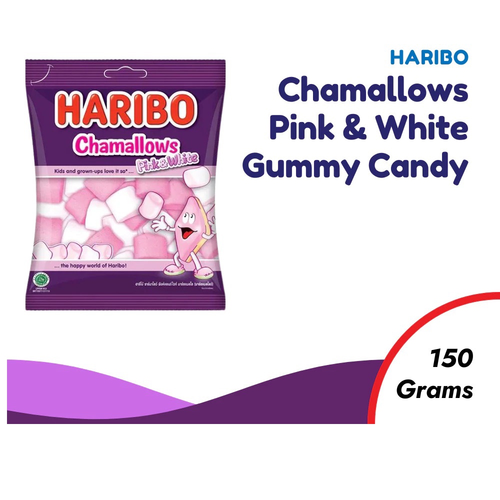 

Haribo Chamallows Pink & White Marshmallow 150 Gr