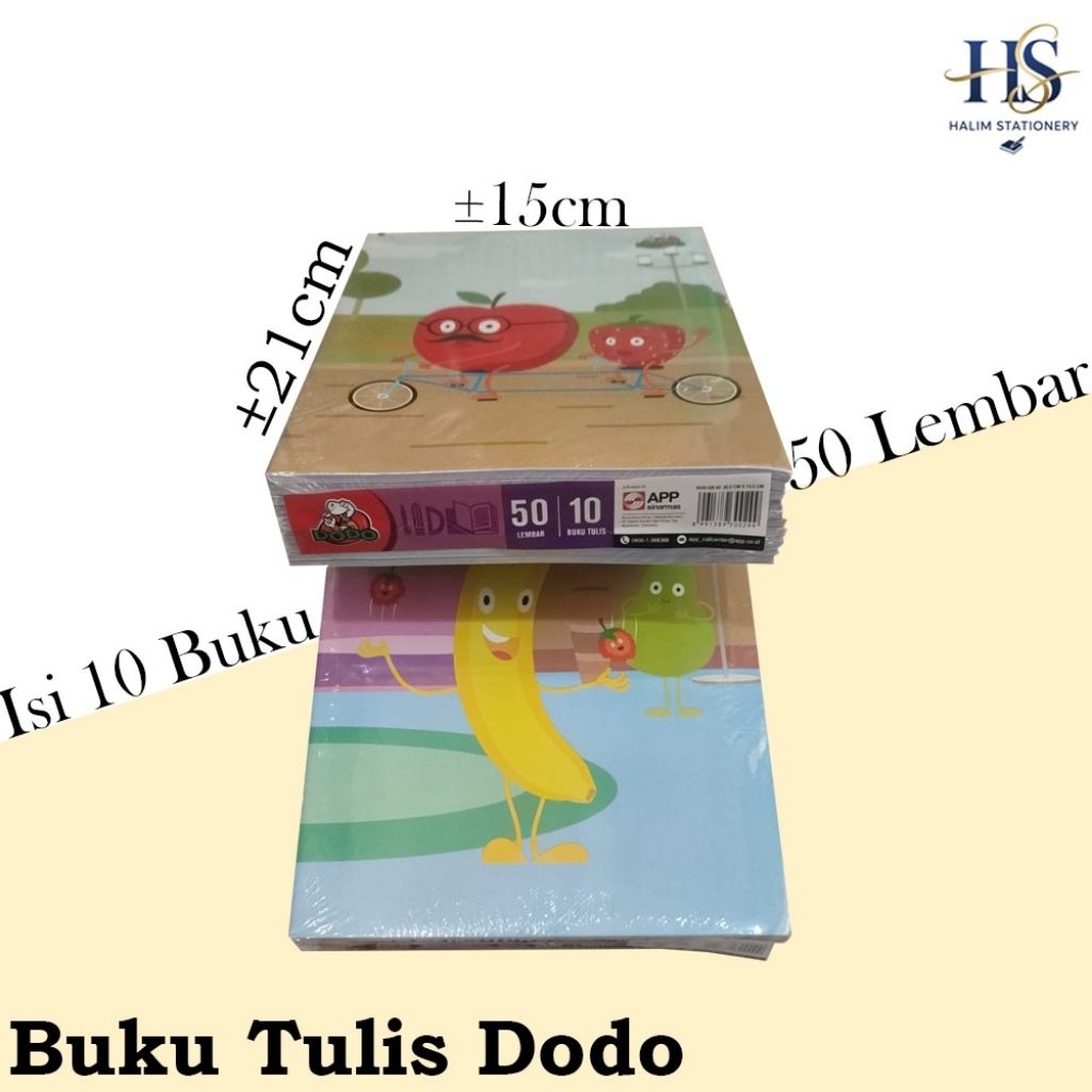 

Buku Tulis DODO 50 Lembar 1 Pak Isi 10 Buku Kararakter lucu - Alat Tulis Kantor/ATK Murah Medan
