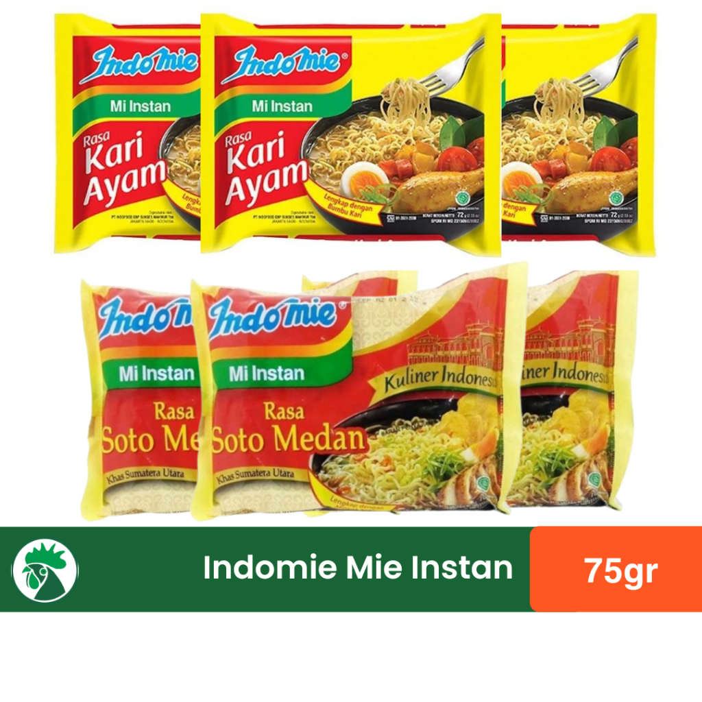

Aneka Rasa Indomie 72gr | Indomie Kari Ayam | Indomie Soto Medan | Indomie Goreng