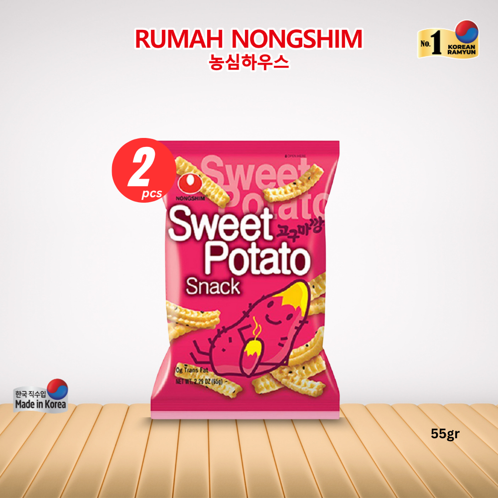 

Bundling DUA - Nongshim - Sweet Potato Snack 55gr Made in Korea