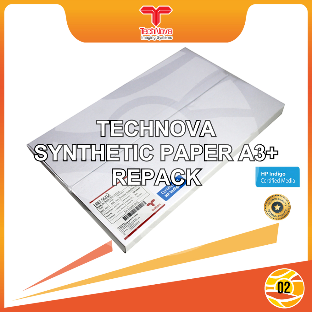 

TECHNOVA LMO 115 Micron Kertas Synthetic A3+ Digital Print Waterproof - Repack 50